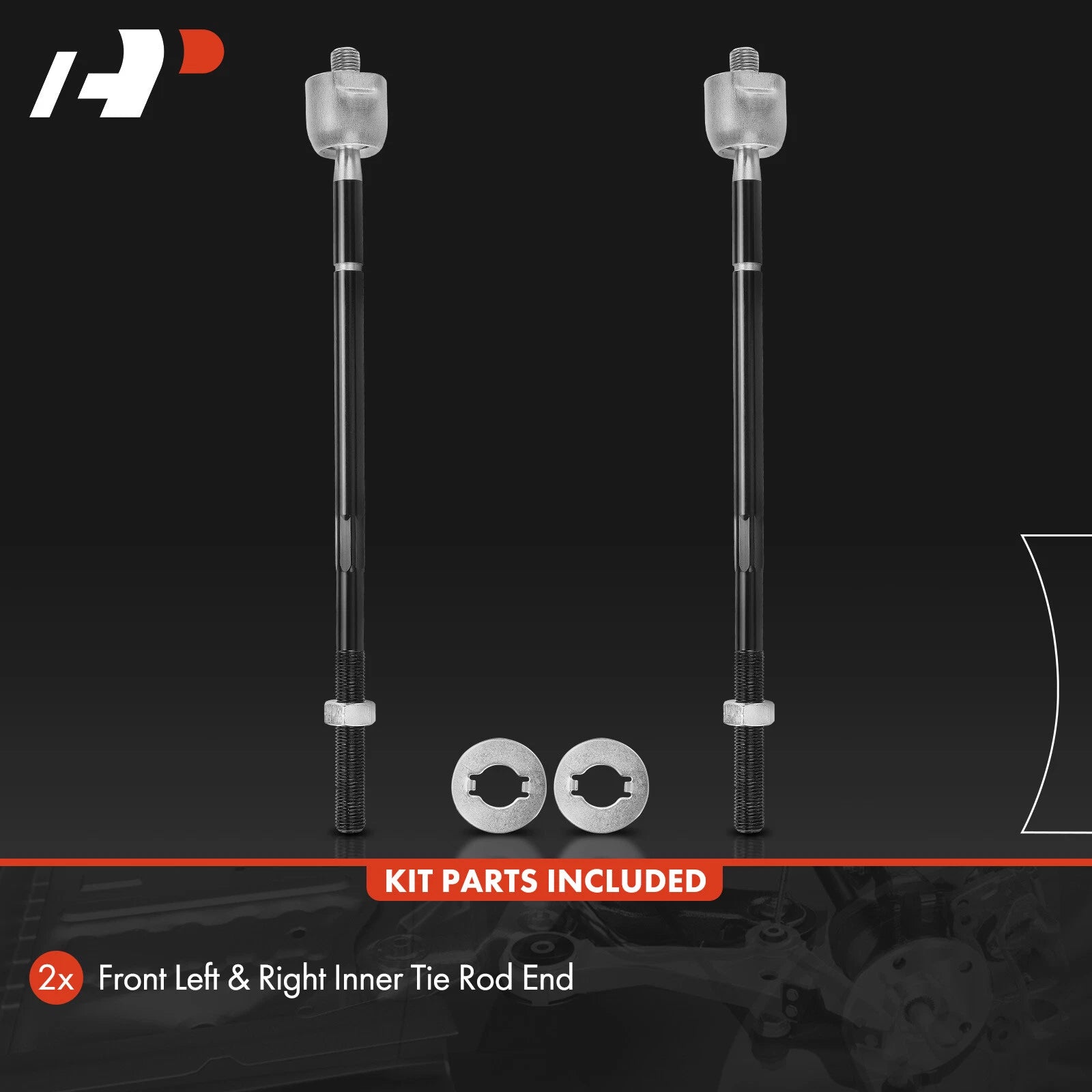 2X Front Inner Side Tie Rod End for Ford Focus (2009-2011)