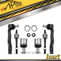 6x Inner & Outer Tie Rod End Ball Joint for Honda Civic CRX (1988–1991)