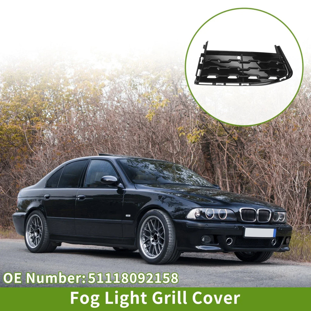 1 Pc Front Right Fog Light Grill for BMW 7 Series (2015-2020) Black