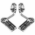Mustache Engine Guard Highway Bar Footpegs for Harley Softail (2000–2017)