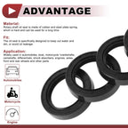 Set of 5 Rotary Shaft Oil Seals for Various Models (35x50x10mm, Nitrile)