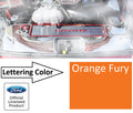 Radiator Cover Plate for Coyote Emblem with Orange Fury Letters Mustang (2015–2017)