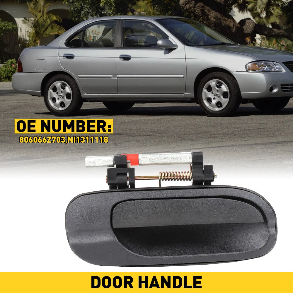 Front Exterior Door Handle for Nissan Sentra (2000–2006) RH Black