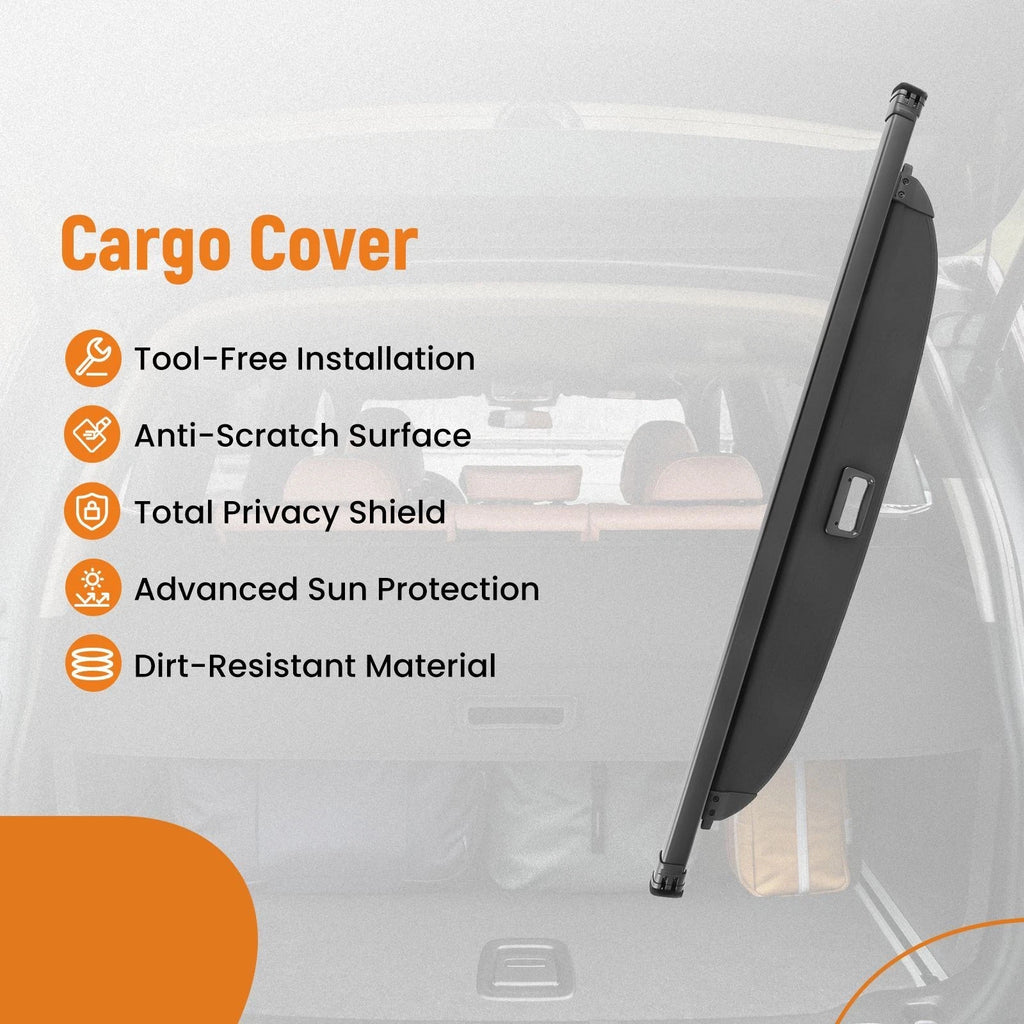 Retractable Cargo Cover for Hyundai Santa Fe (2024–2025) Black Waterproof