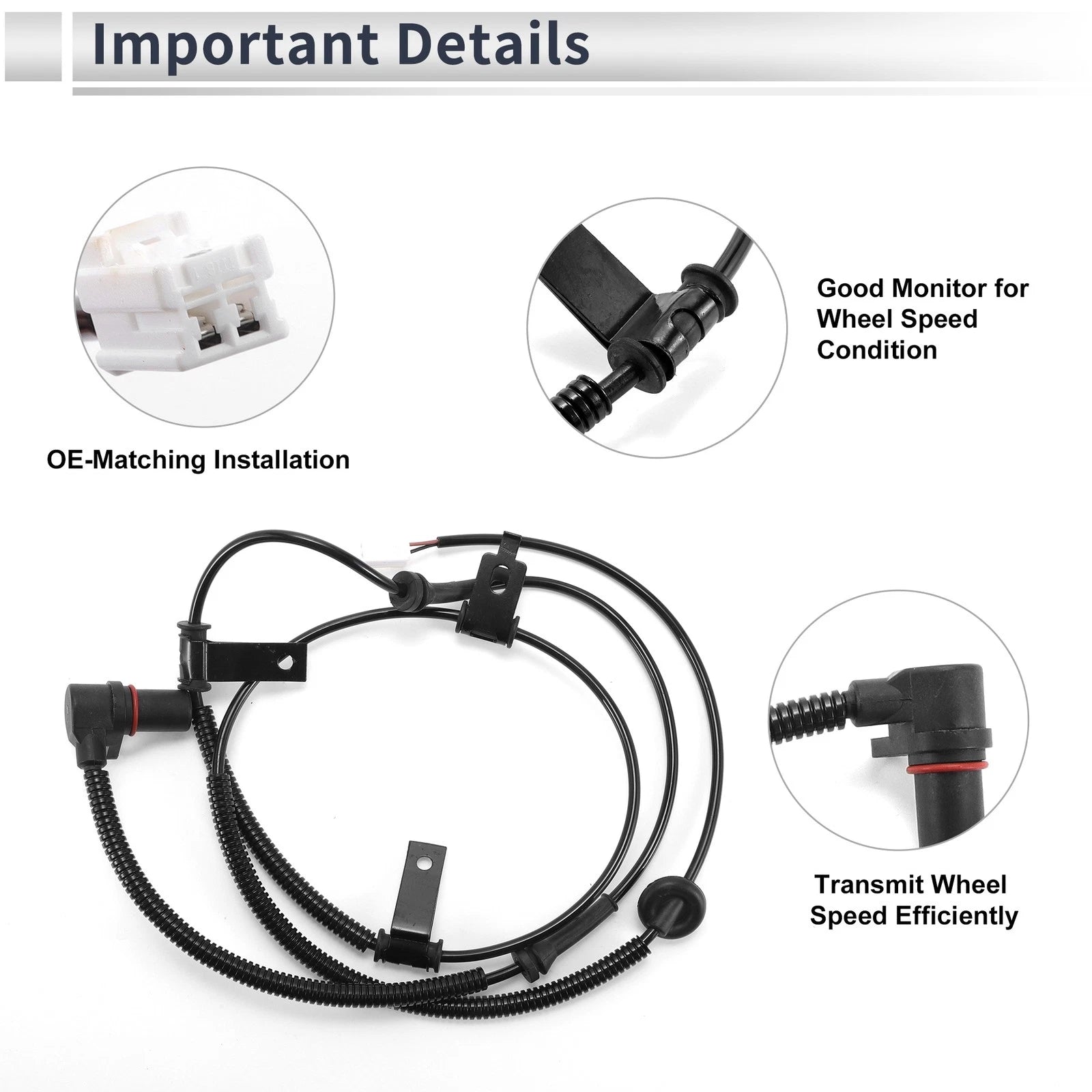 ABS Wheel Speed Sensor for Kia Sorento (2002–2006) No. 956813E101/956813E100