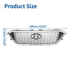 Front Hood Bumper Grille for Hyundai Sonata (2011–2014) No.86350C1200