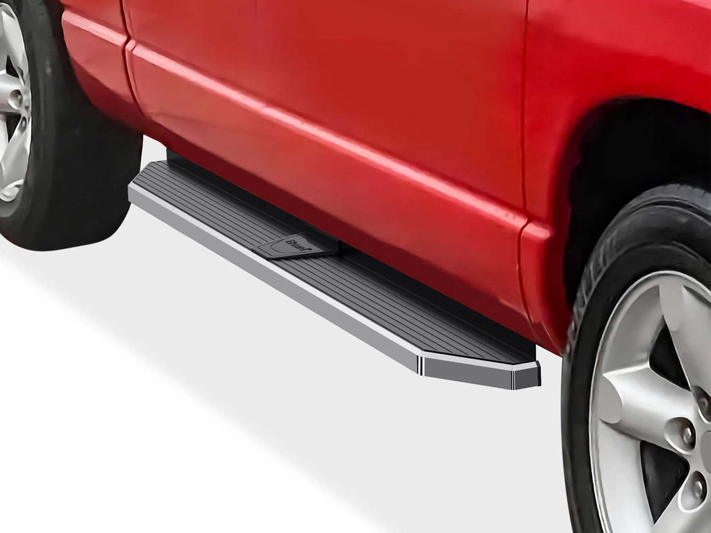 Set of 2 Polished 6" Side Steps for Dodge Ram 1500 2500 3500 (2002–2008)