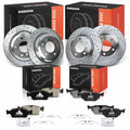Set of 4 Drilled Brake Rotors & Ceramic Pads for BMW 325xi (2001–2005)