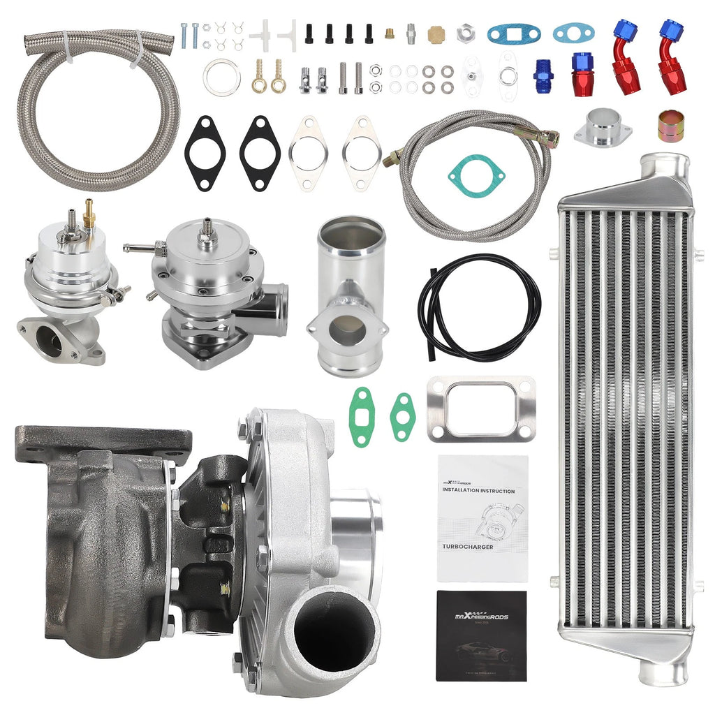 T3/T4 Turbo Intercooler Wastegate BOV Kit for Universal (Up to 400HP)