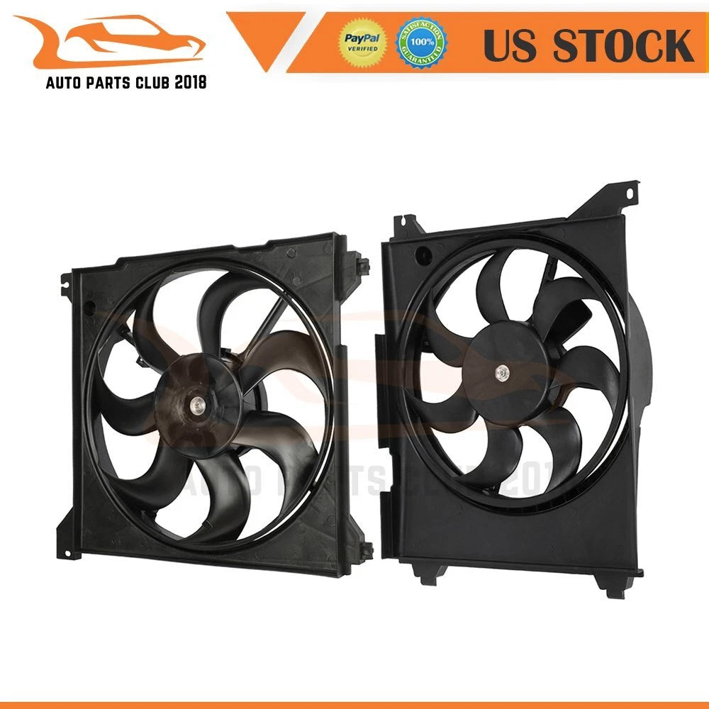 Set of 2 Cooling Fans for Hyundai Sonata (1999–2005)