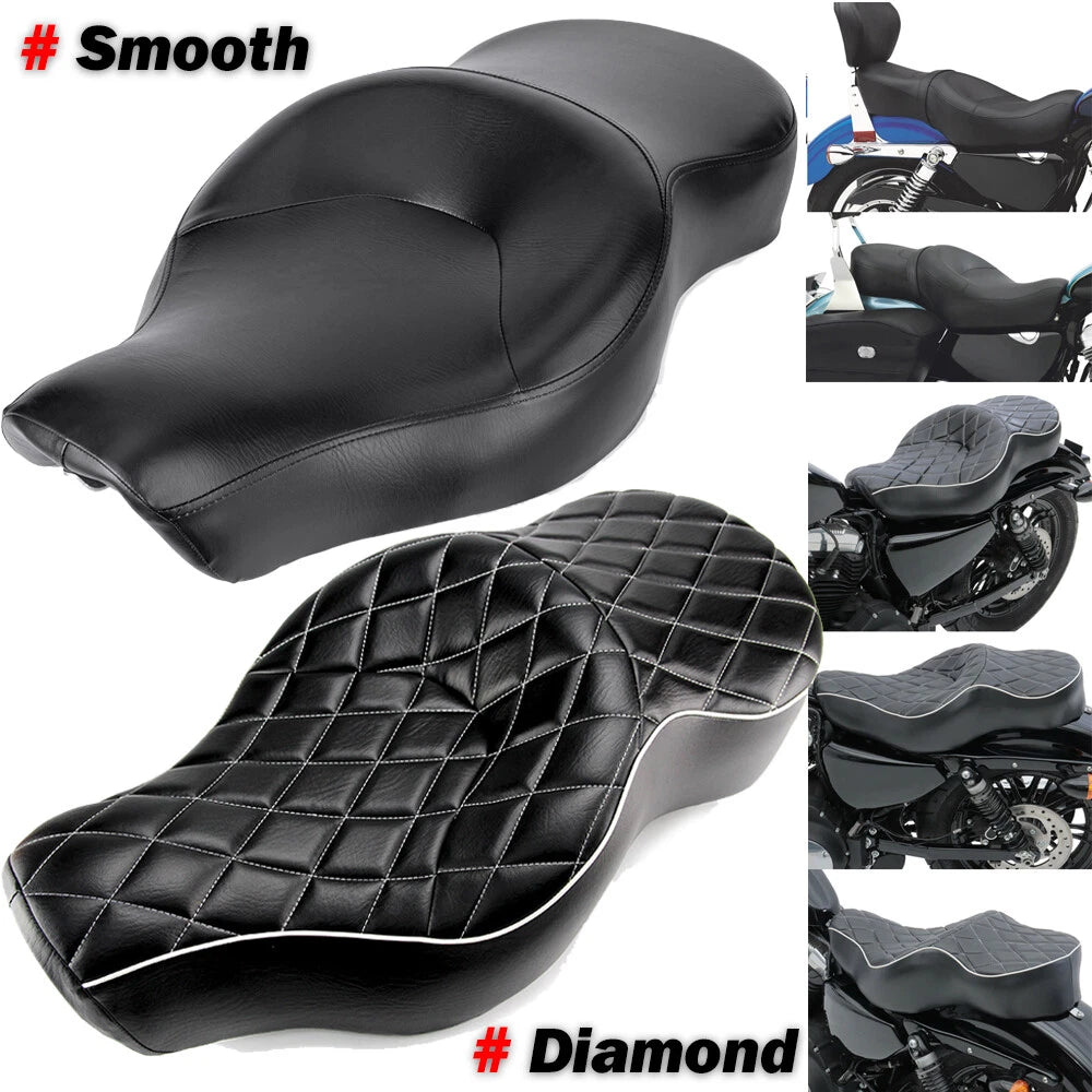 Two-Up Seat for Harley Sportster XL 883 1200 (2004–2023)