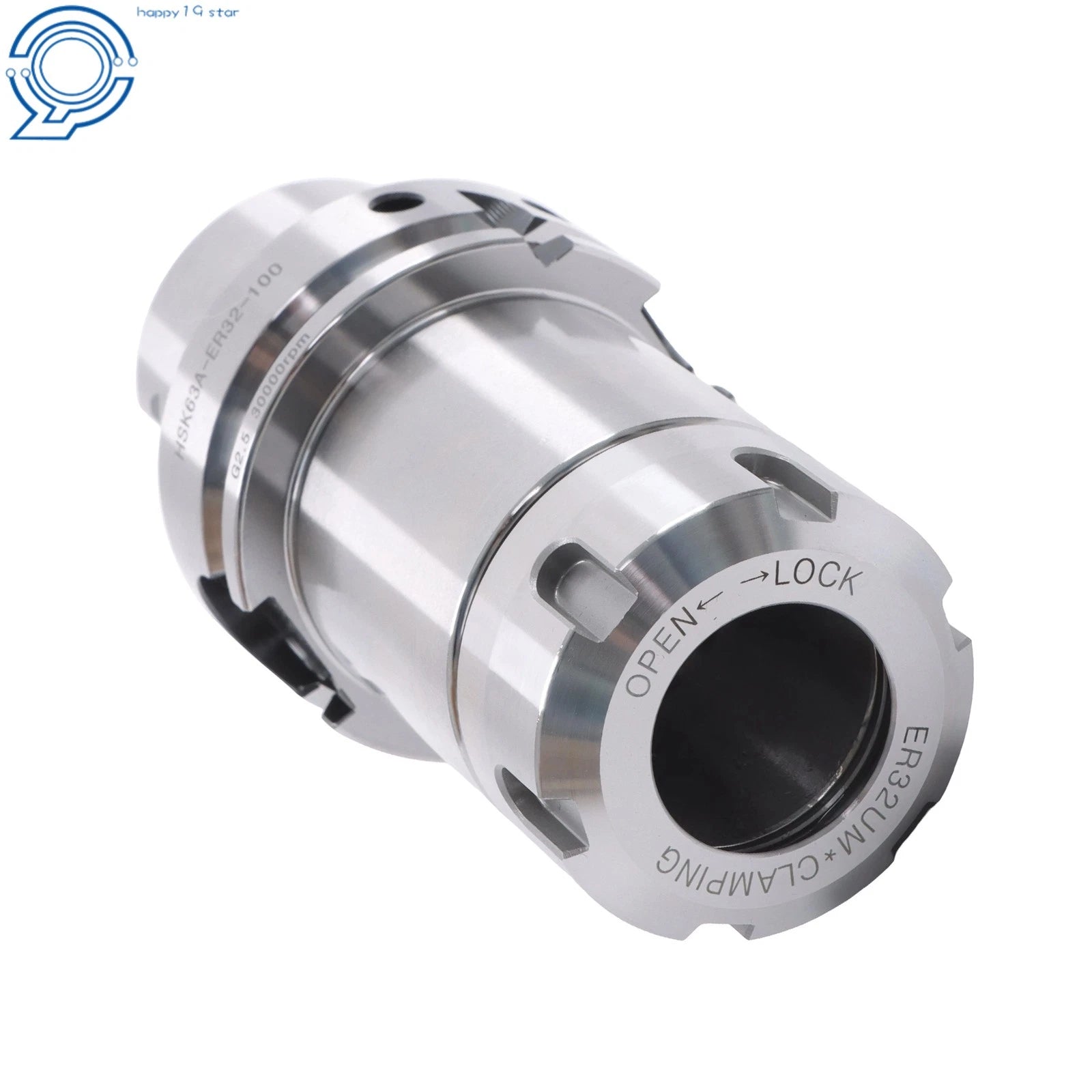 HSK63A ER32 Collet Chuck 100mm G2.5 30000RPM Precision Tool Holder