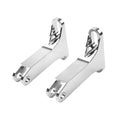 Chrome Extended Passenger FootPeg Kit for Harley Touring Road Street Glide (93-23)