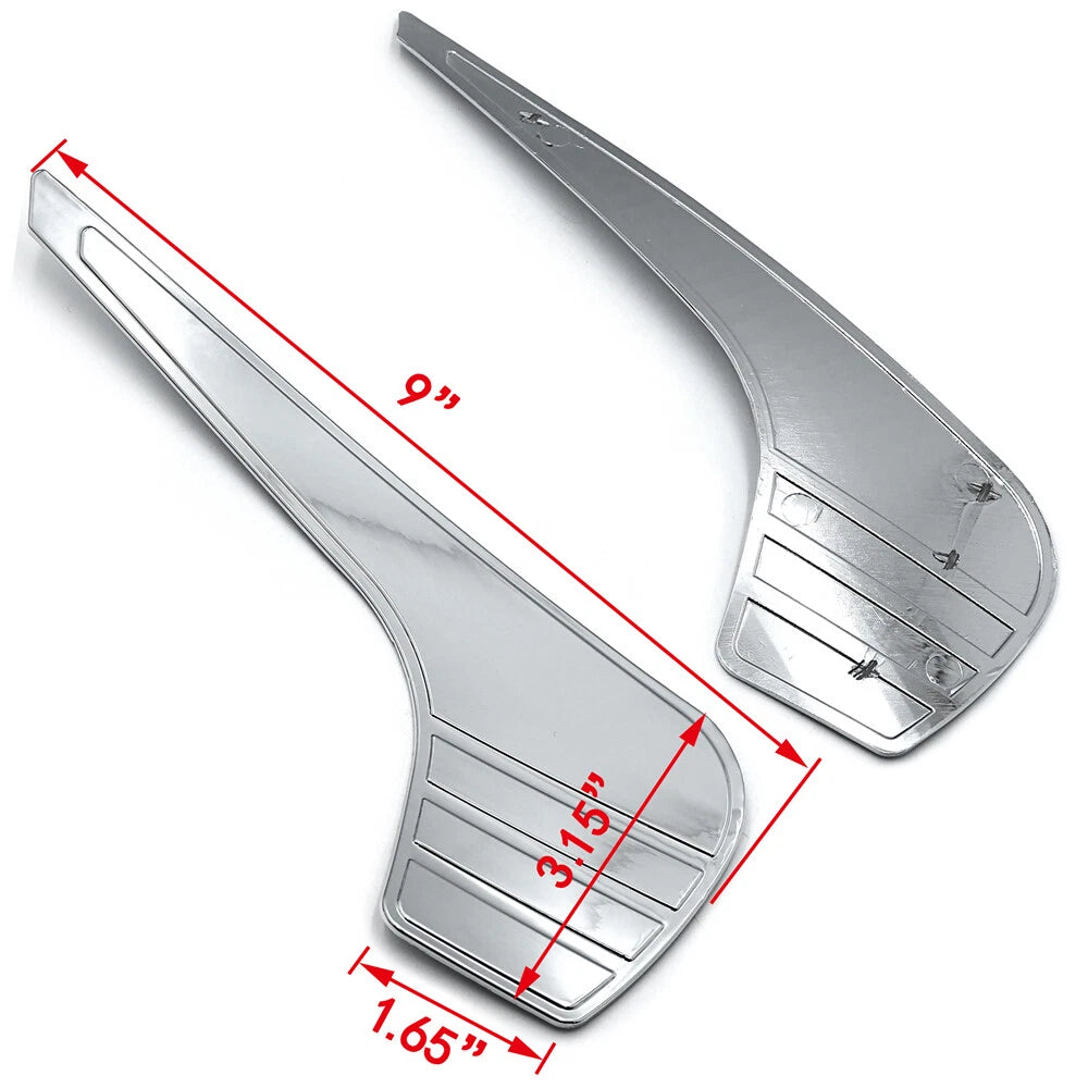 Chrome Tri-Line Fairing Accents for Harley Touring & Trike (2014–2017)