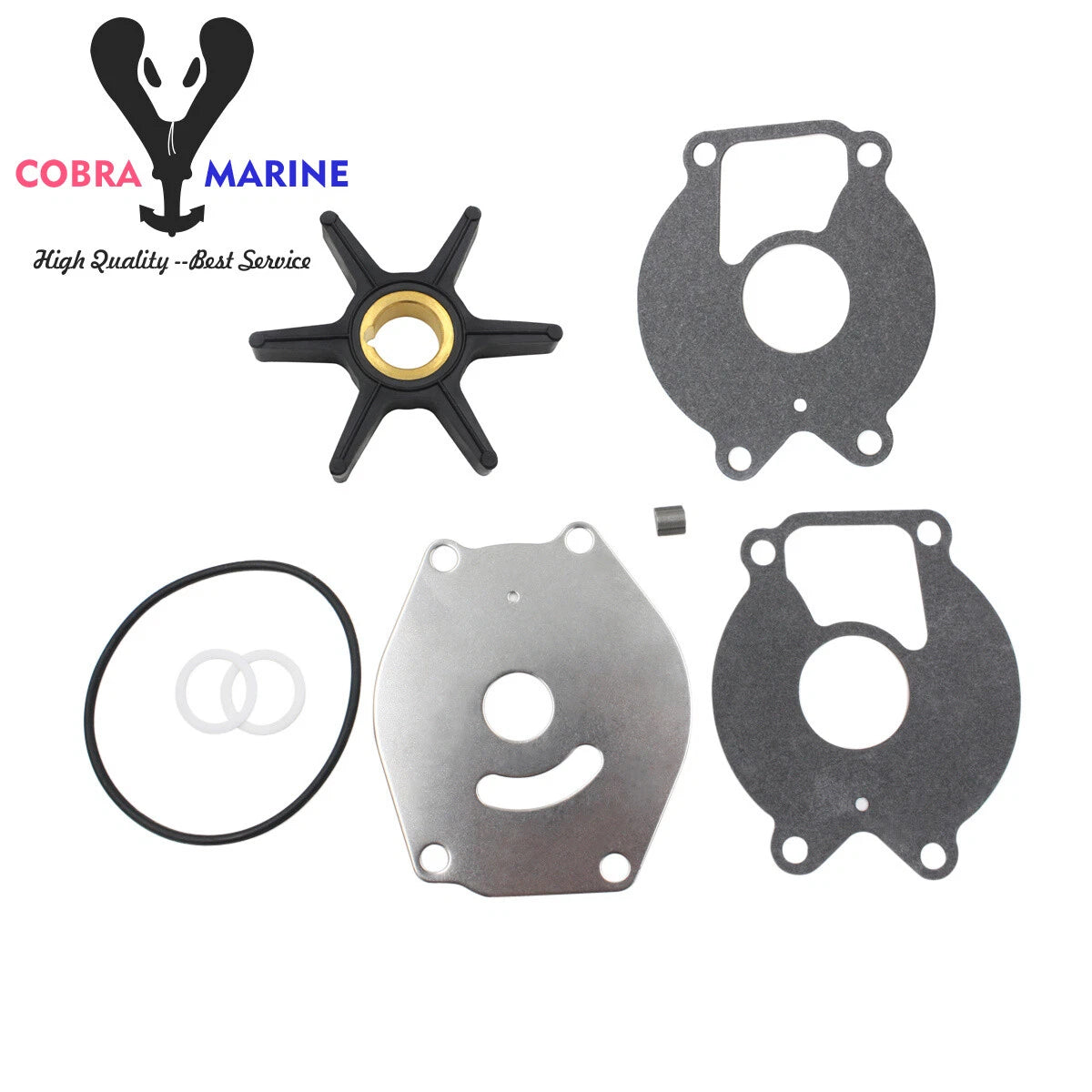 Water Pump Kit for Mercury 18 20 25 HP Outboard Force 25 HP (1996–1998) 47-85089T7
