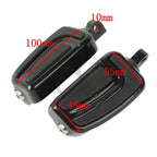 Black Rear Passenger Mount Pegs Foot Pegs for Harley Touring (1993–2022)