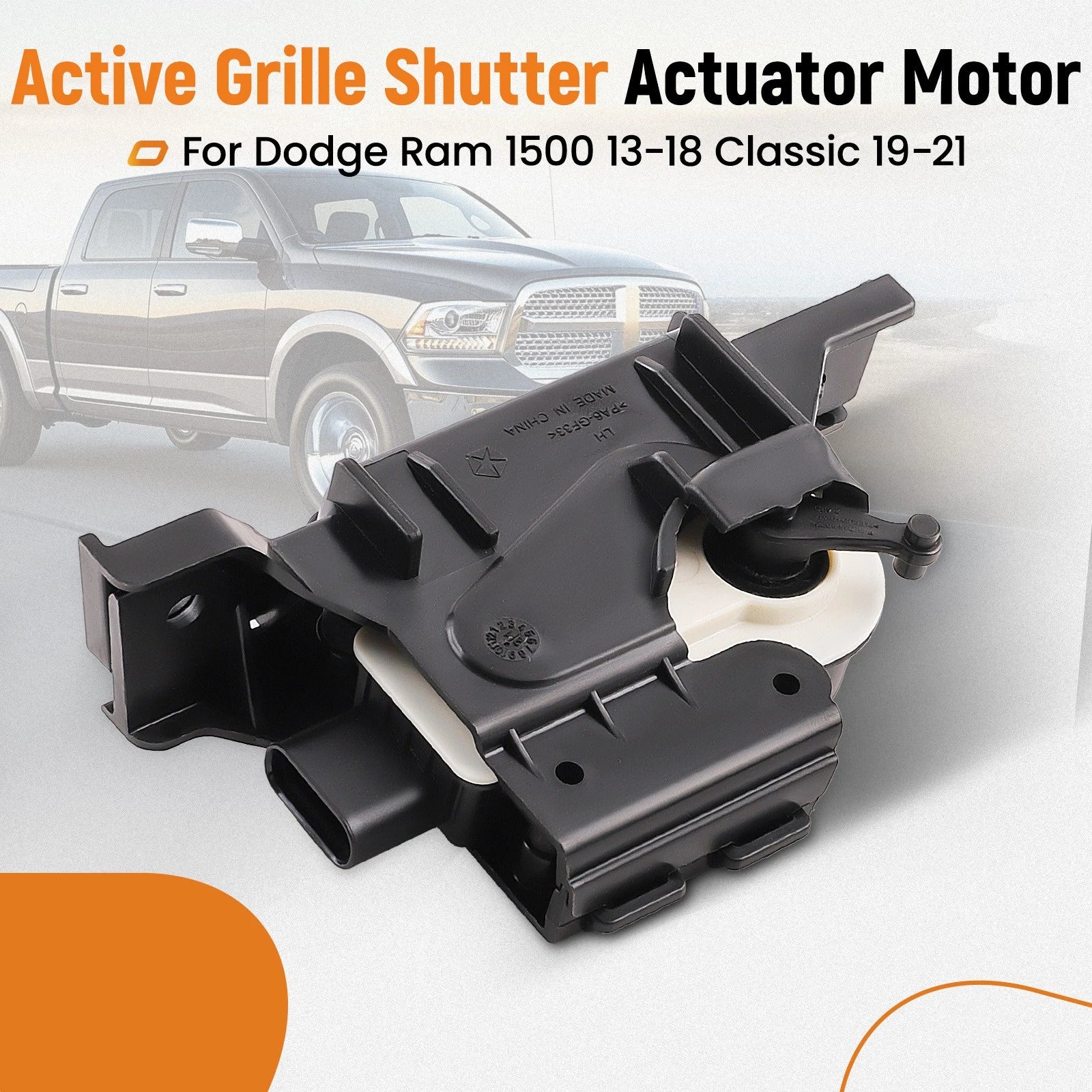Active Grille Shutter Actuator Motor for Dodge Ram 1500 (2013-2021)