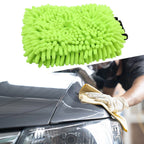 2X Chenille Microfiber Car Washing Gloves for Motorcycle (Washable)