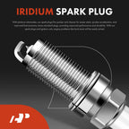 Set of 4 Ignition Coils & Iridium Spark Plugs for Jeep Compass