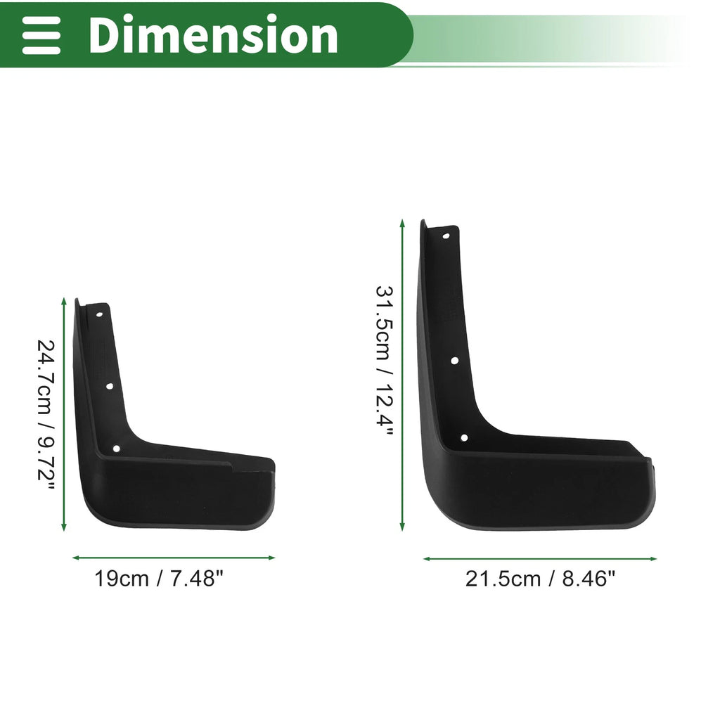 Mud Flaps Splash Guards for Hyundai IX25 (2014–2019) W/ Mount Accessories
