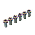 6pcs M6x20mm Titanium Torx Head Flange Screws for Bicycle Motorcycle