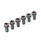 6pcs M6x20mm Titanium Torx Head Flange Screws for Bicycle Motorcycle