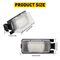 2PC White LED License Plate Light for Nissan 350Z G35 G37 Sentra 370Z GT-R