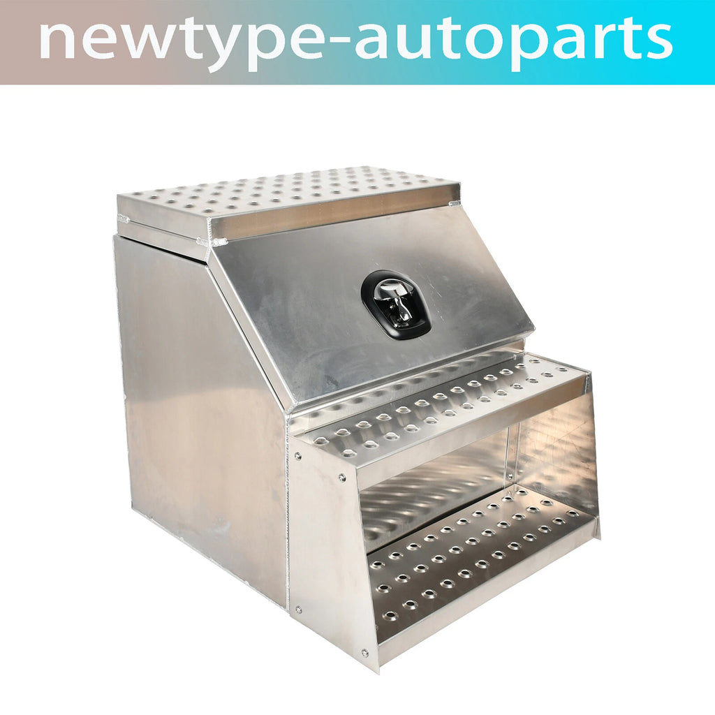 Side Mount Aluminum Tool Box for Semi Truck (28"x25"x24")