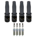 Set of 4 Ignition Coils & Spark Plugs for C-Max MKZ Mariner (L4)