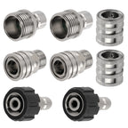 8PC Quick Connect Adapter Kit for Pressure Washer (M22-14mm)