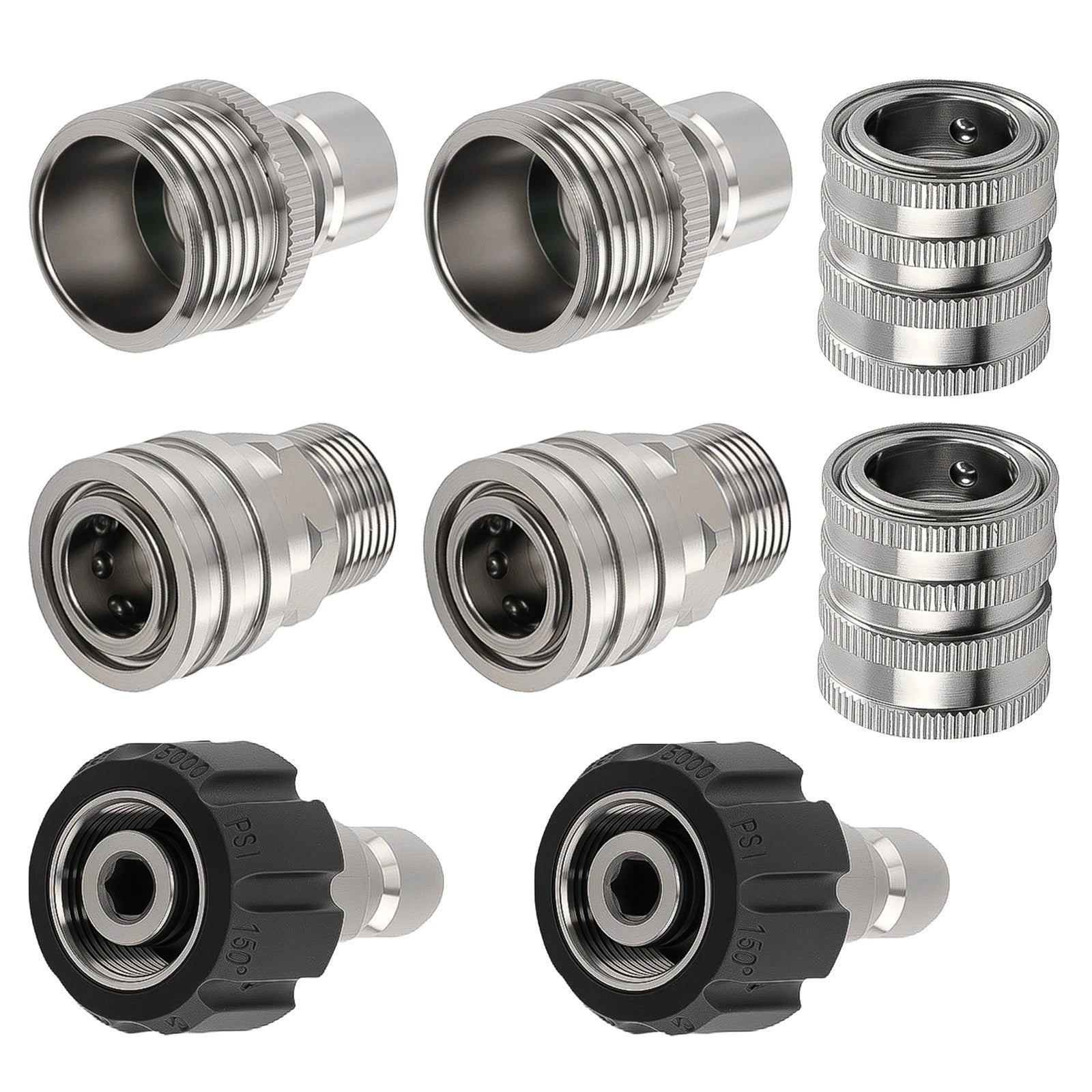 8PC Quick Connect Adapter Kit for Pressure Washer (M22-14mm)