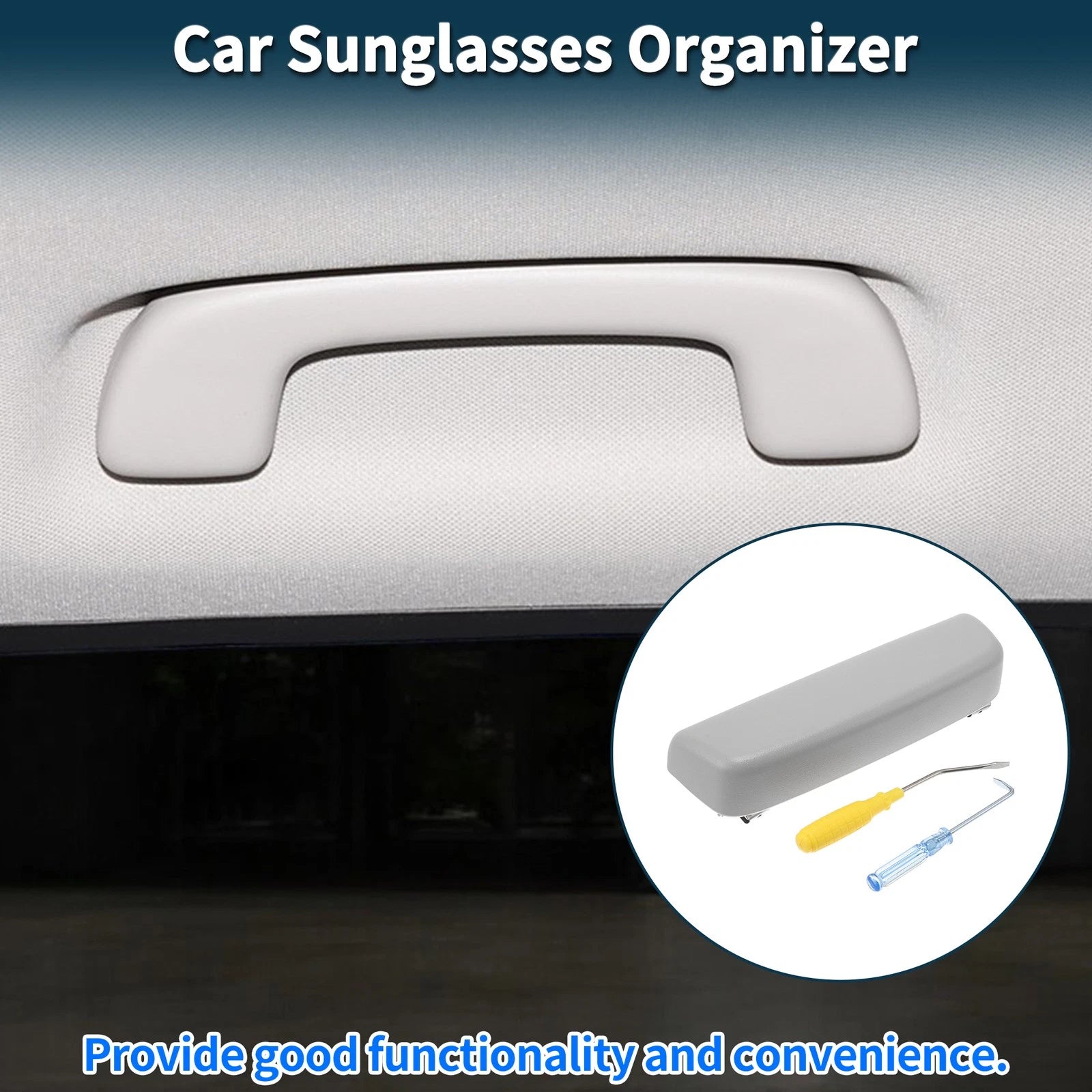 Sunglasses Case for Volkswagen Golf 8 (2020–2023) Eyeglasses Holder Grey
