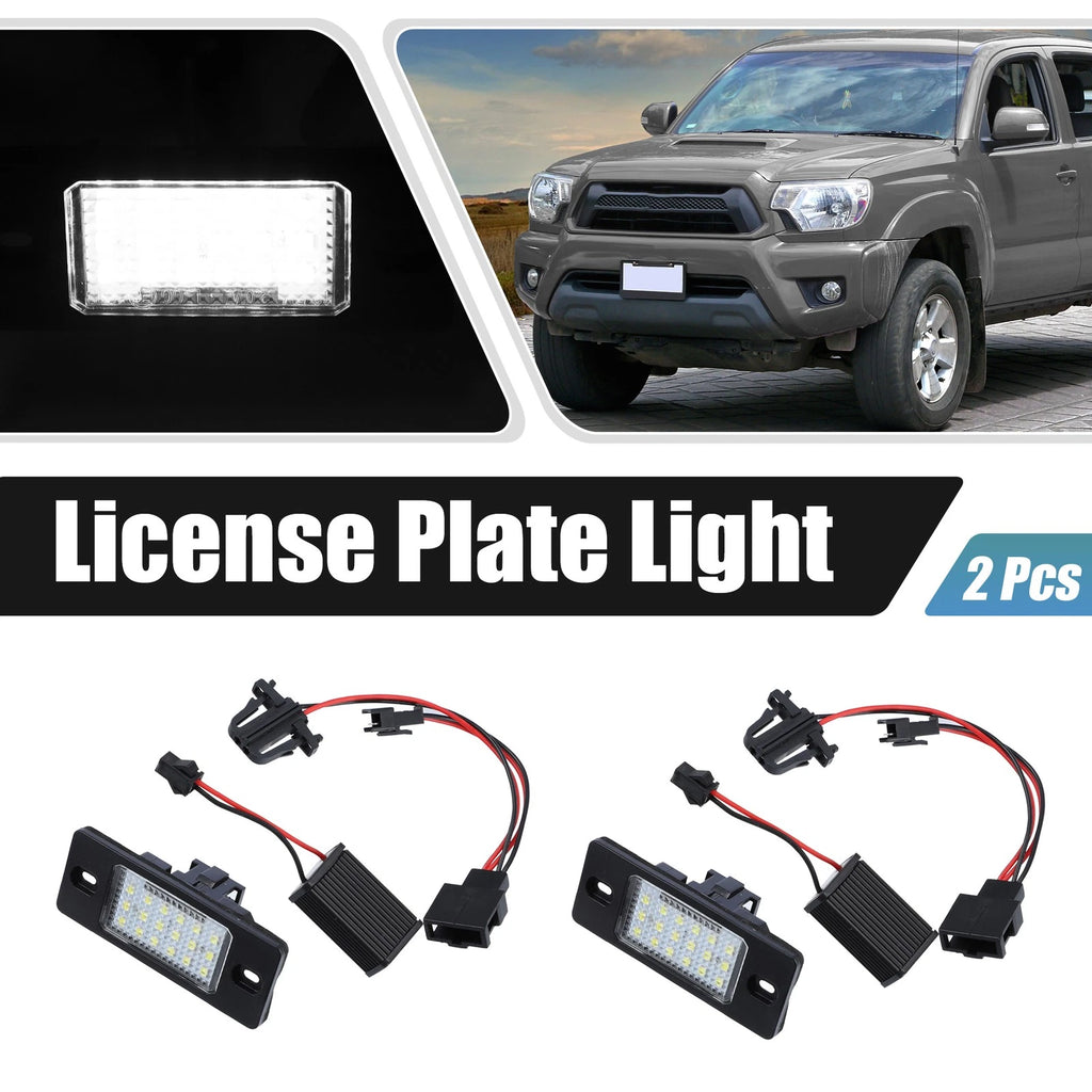 2X LED License Plate Light for VW Jetta  - Includes LED Decoders