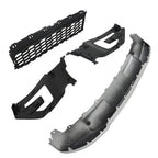 Set of 2 Front Lower Grille and Skid Plate for Ford Explorer (2016-2017)