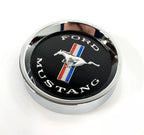 Black Center Cap for 1964–1966 Ford Mustang Tri-Bar Pony Styled Steel Hubcap