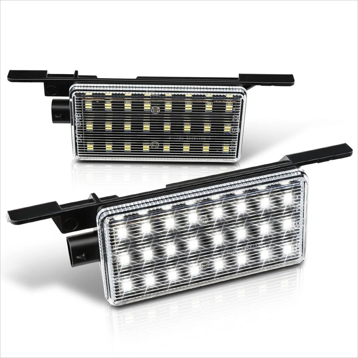 2X Nuvision Clear Lens LED Truck Bed Cargo Lights for Silverado/Sierra (2014–2019)