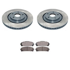 DuraGo Front Rotors & Advics Ceramic Disc Brake Pads Kit for Highlander Sienna (2014–2020)