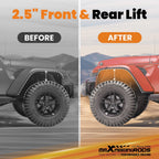 2.5" Lift Kit with Shock Absorbers for Jeep Wrangler JL Unlimited (2018–2023)