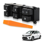 Front Left Door Power Window Switch for Kia Rio (2012–2017) 935701W157 Black