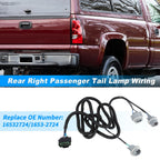 Rear Right Tail Light Socket Wiring Harness for Chevy Silverado Tahoe Suburban (2007–2014)