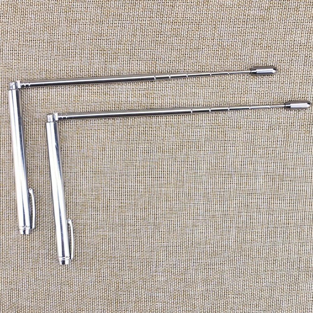 Dowsing Rods Set of 2 Silver Stainless Steel Measuring Instruments
