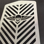 Skull Wing Radiator Grille Guard for Yamaha XVZ13 Royal Star (1996–2009)