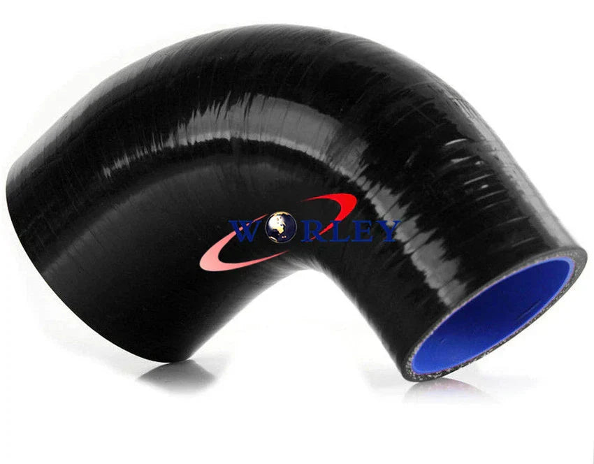 90 Degree Silicone Elbow Reducer Hose Tube Pipe 2.75"-3" for Car