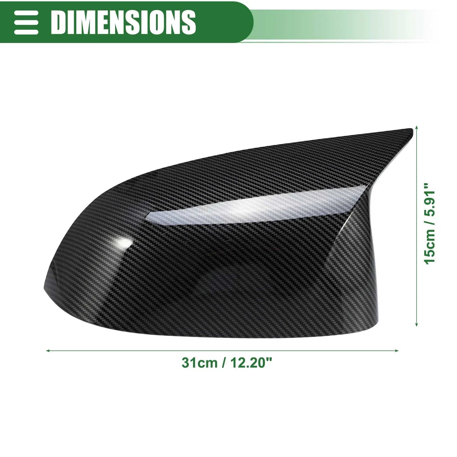 1x Left/Right Rearview Mirror Covers for BMW X3 G01 X4 (2018-2023)