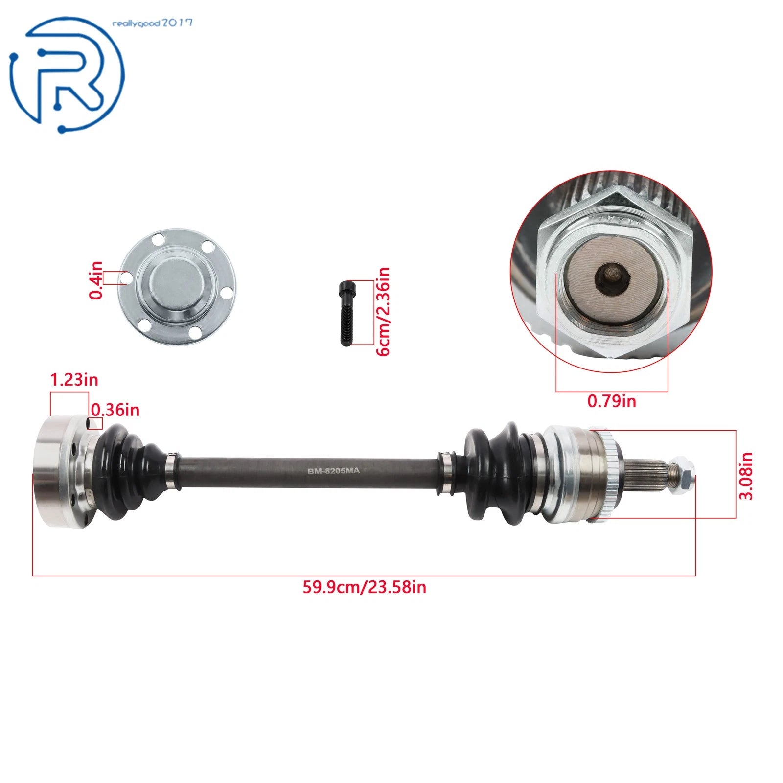 Rear CV Shaft for BMW 325i (1987–1993) 66-9063