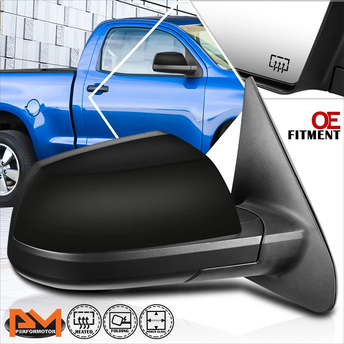 Power Heated Side Rear View Door Mirror Right for Tundra/Sequoia (2007–2013)