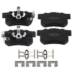 Set of 4 Rear Ceramic Brake Pads for Honda Crosstour/CR-V (2012–2016) D1086