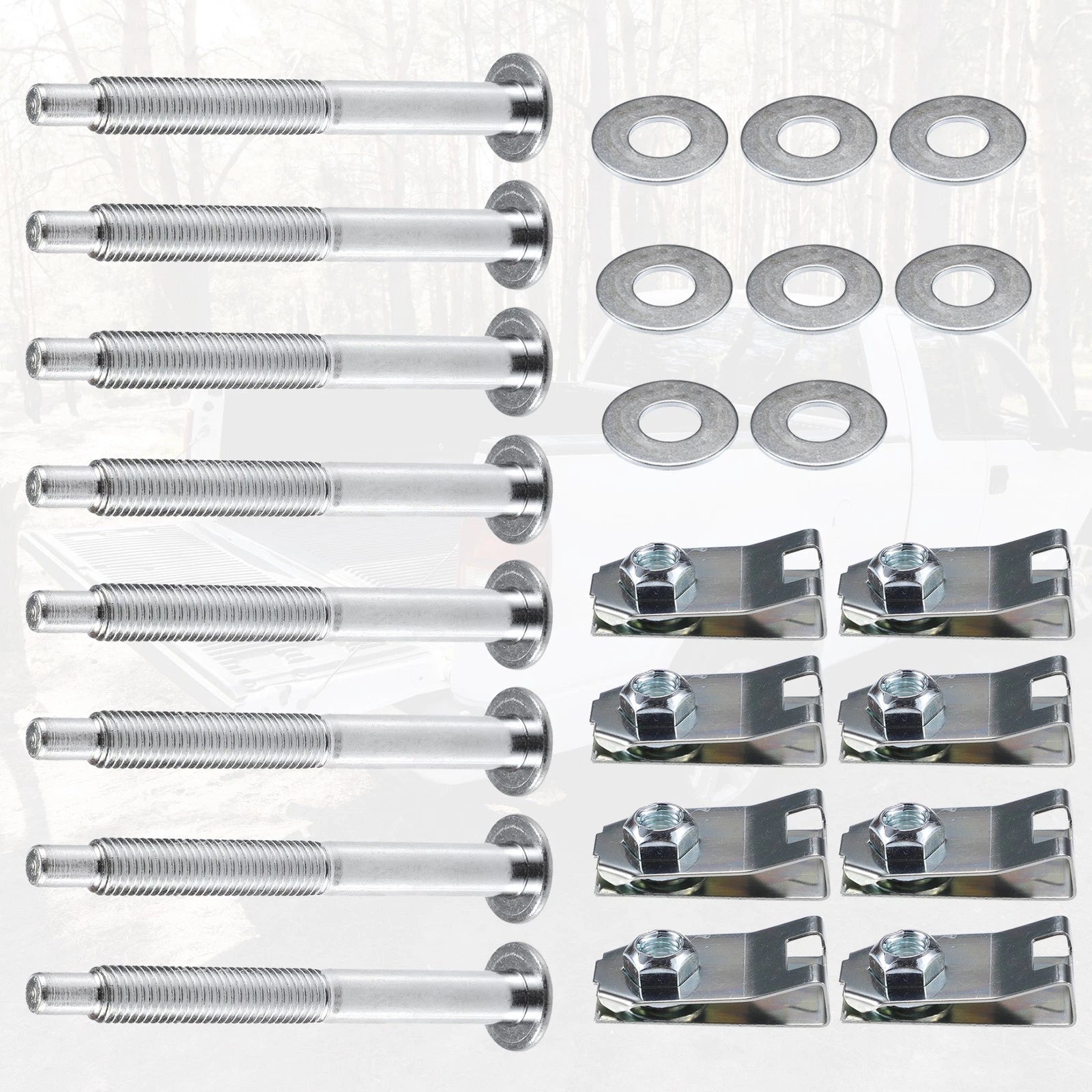 Truck Bed Mounting Hardware Kit with Nut for Ford F-250 Super Duty (1999–2016)