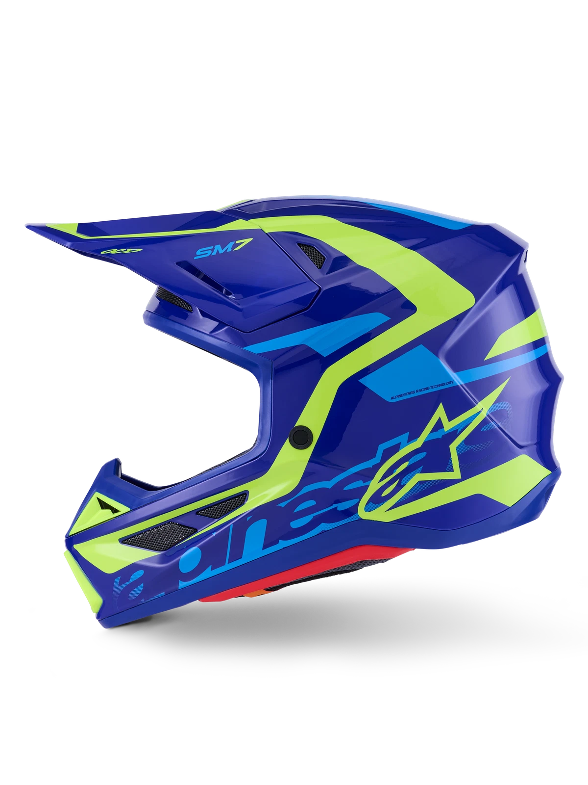 Alpinestars SM7 Deed Offroad Helmet for All Models (2X-Large, Gloss Finish)