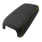 PVC Leather Console Armrest Cover for Dodge Charger (2011–2019) Yellow Stitch